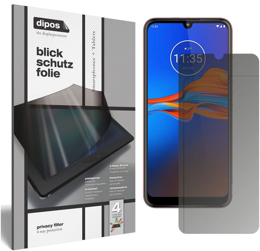 Blickschutzfolie für Motorola Moto E6 Plus matt Sc (1)