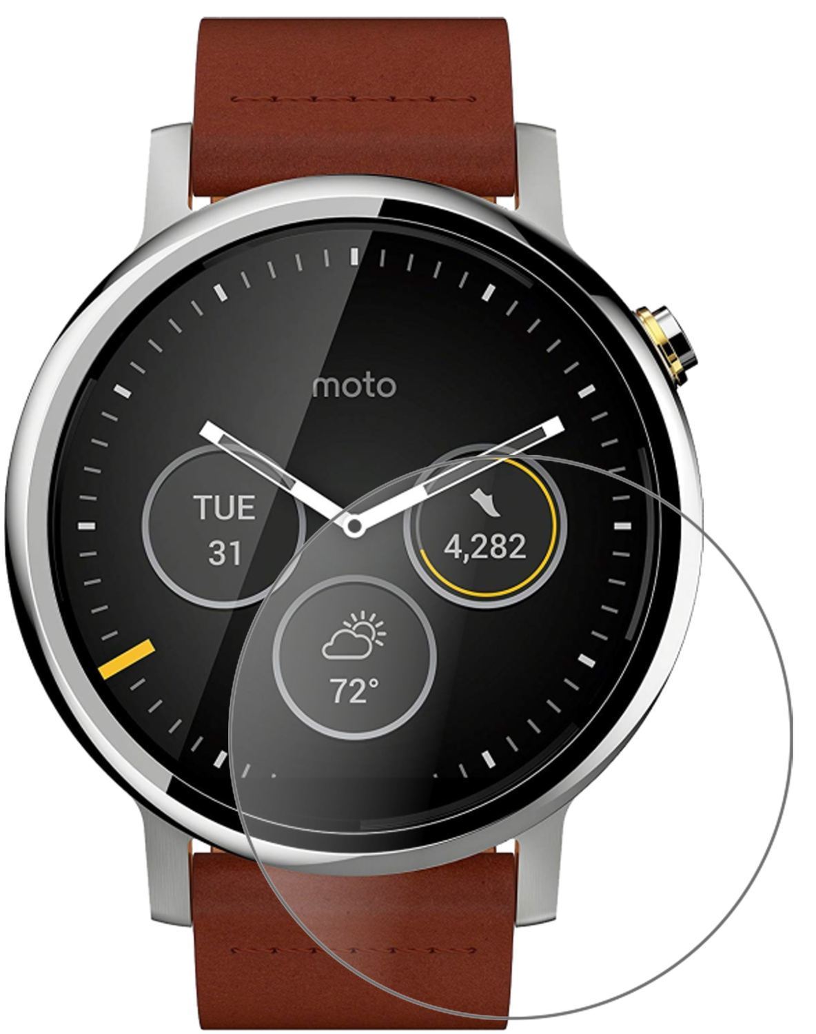 1x 9H Schutzfolie matt für Motorola Moto 360 (2019 (2)