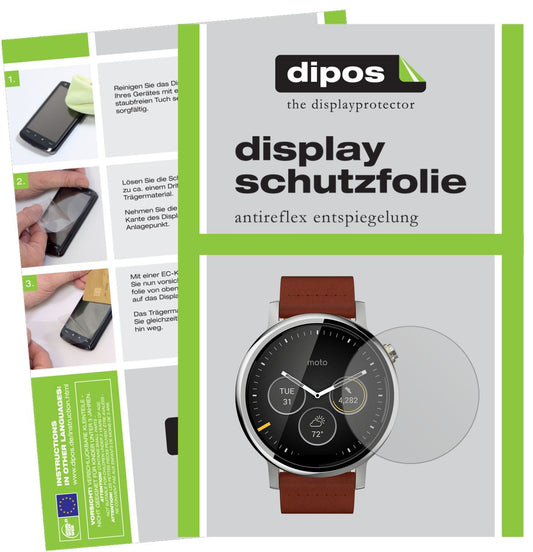 5x Schutzfolie matt für Motorola Moto 360 (2019) D (1)