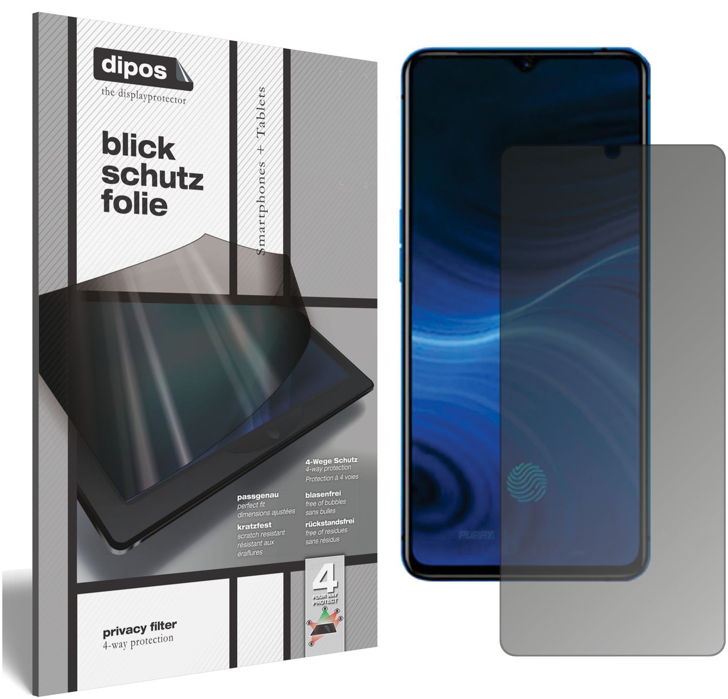 Blickschutzfolie für Oppo Reno Ace matt Schutzfoli (1)