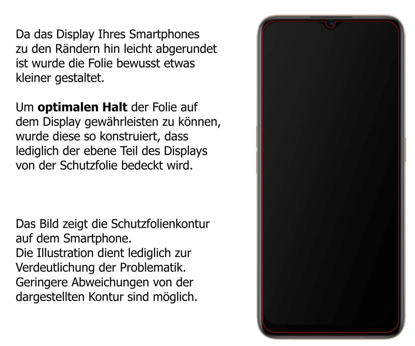 Blickschutzfolie für Oppo A11x matt Schutzfolie Pr (5)