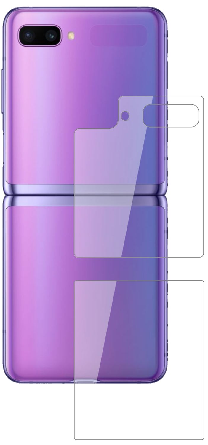 2x 9H Schutzfolie für Samsung Galaxy Z Flip Rückse (2)