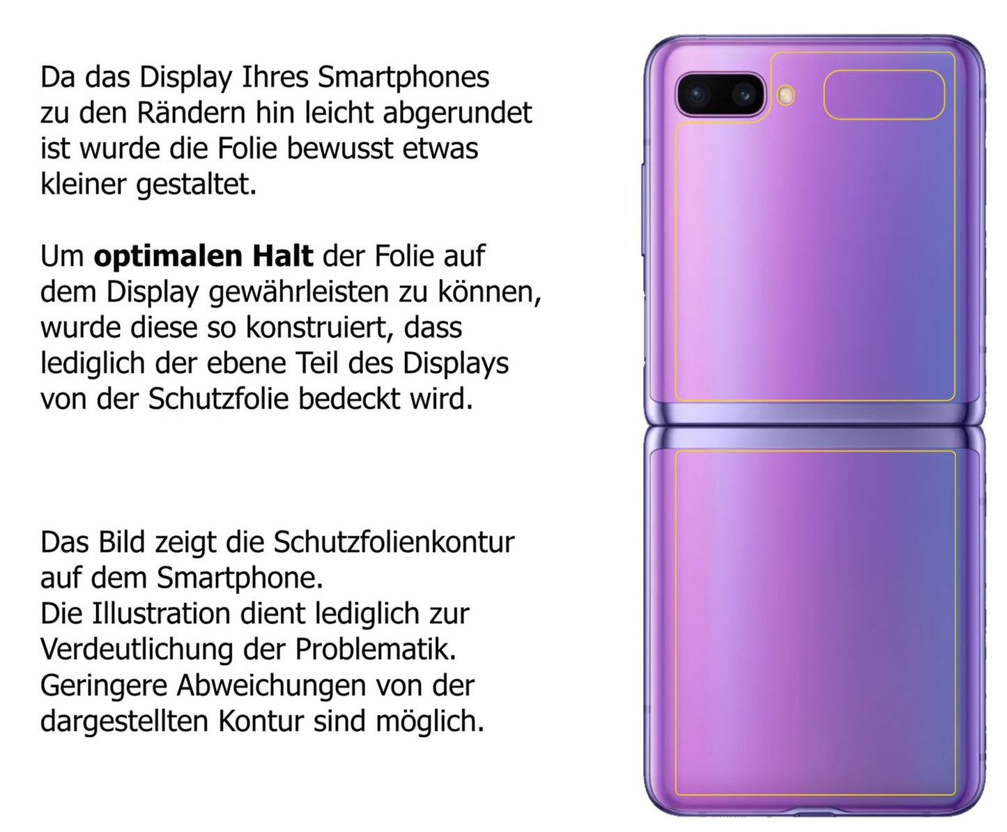 6x Schutzfolie klar für Samsung Galaxy Z Flip Rück (6)