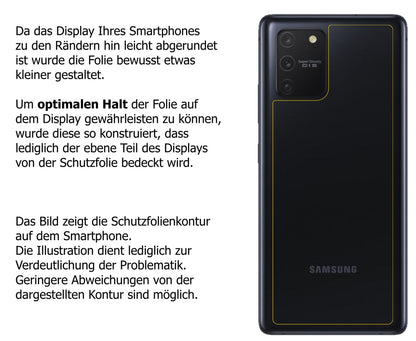 5x Schutzfolie matt für Samsung Galaxy S10 Lite Rü (6)