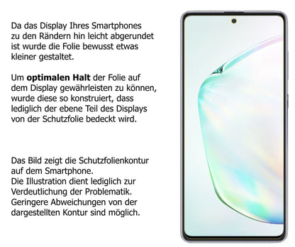 5x Schutzfolie matt für Samsung Galaxy Note 10 Lit (6)