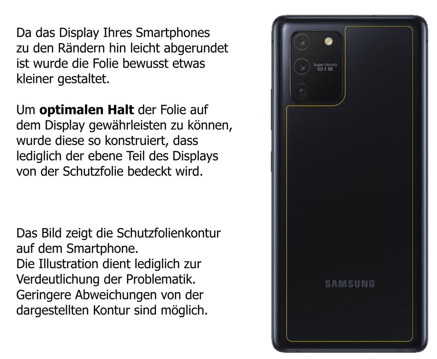 6x Schutzfolie matt für Samsung Galaxy S10 Lite Rü (6)