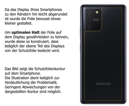 6x Schutzfolie matt für Samsung Galaxy S10 Lite Rü (6)