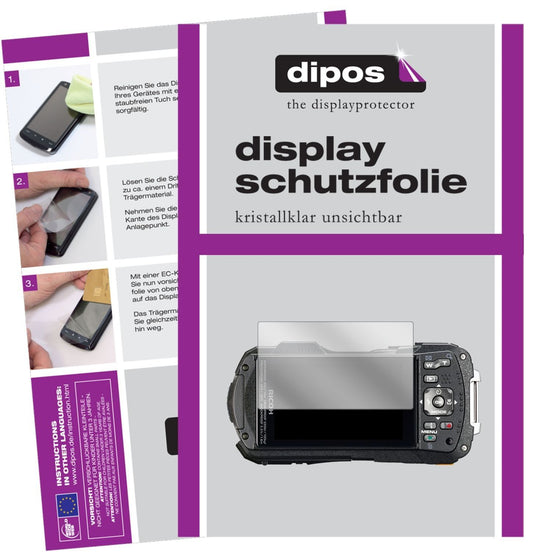 1x Schutzfolie klar für Ricoh WG-70 Display-Schutz (1)