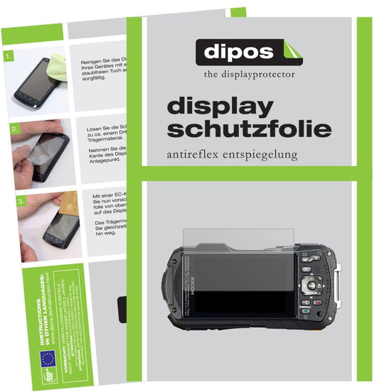 2x Schutzfolie matt für Ricoh WG-70 Display-Schutz (1)