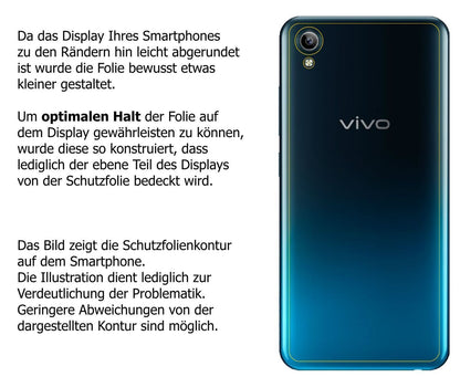 2x 9H Schutzfolie für Vivo Y91C (2020) Rückseite P (3)
