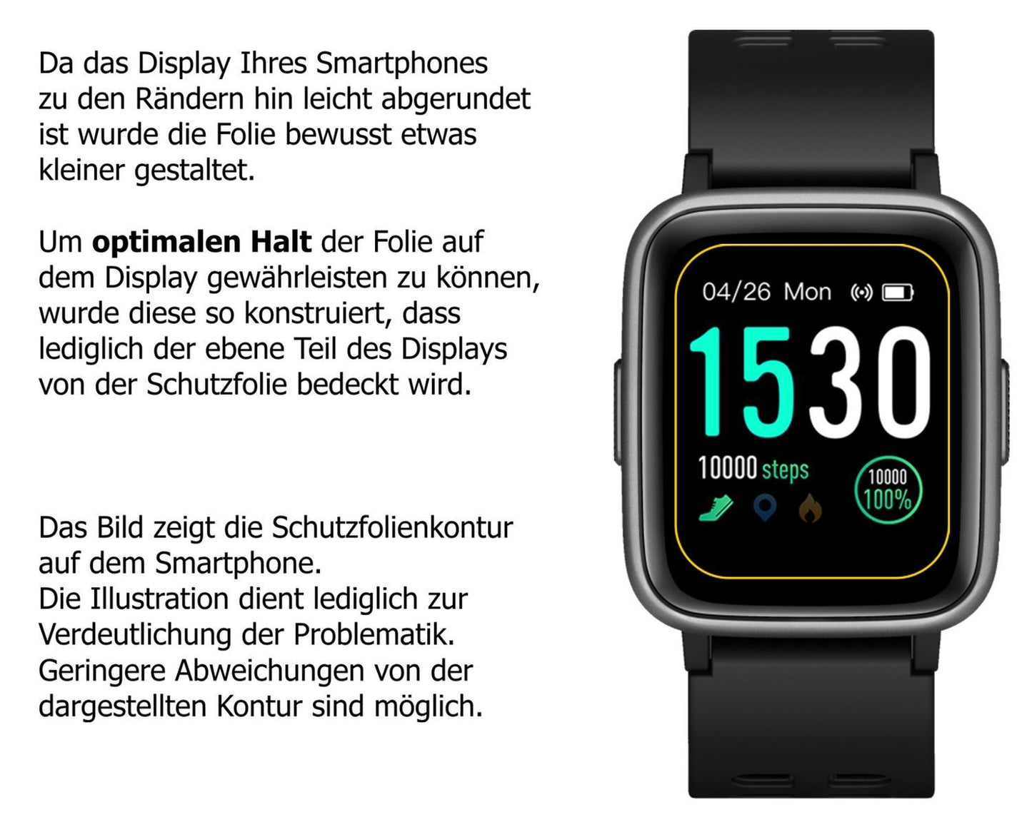 Blickschutzfolie für Pearl Newgen medicals SW-260. (5)