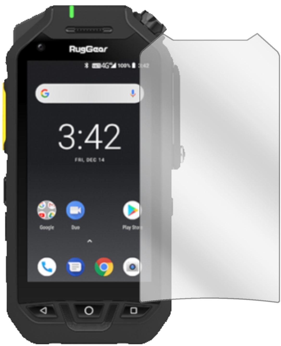 6x Schutzfolie klar für Ruggear RG725 Display-Schu (2)