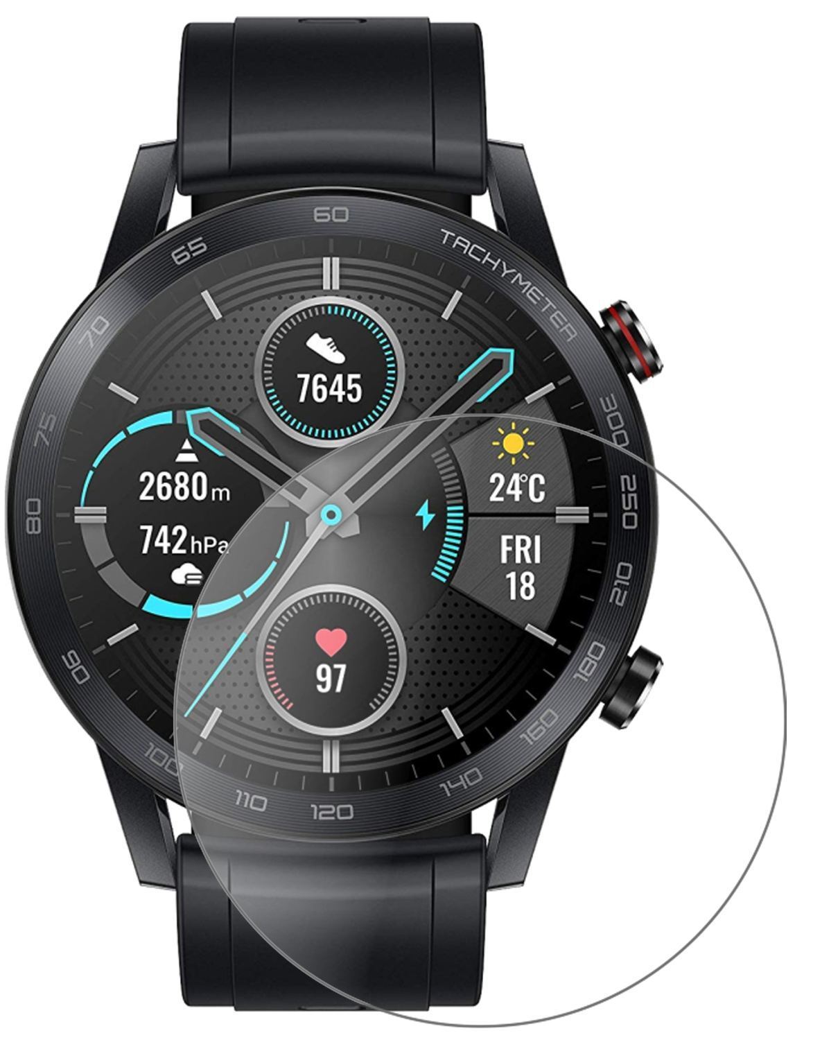 1x 9H Schutzfolie matt für Honor Magic Watch 2 46m (2)