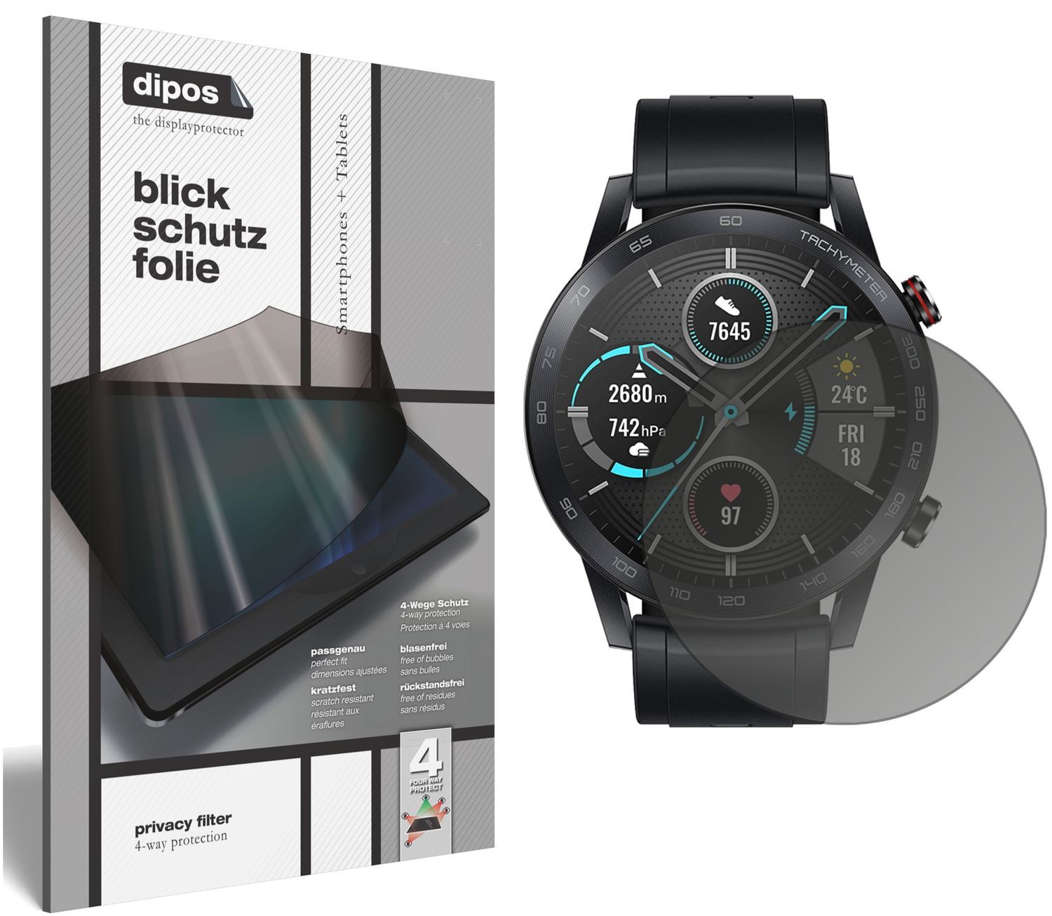 Blickschutzfolie für Honor Magic Watch 2 46mm matt (1)