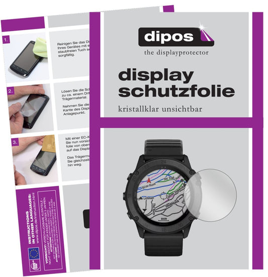 2x Schutzfolie klar für Garmin tactix Delta Displa (1)