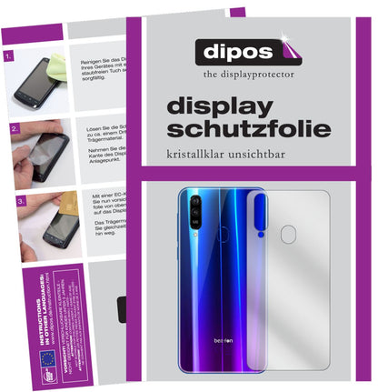 5x Schutzfolie klar für Beafon M6 Rückseite Displa (1)