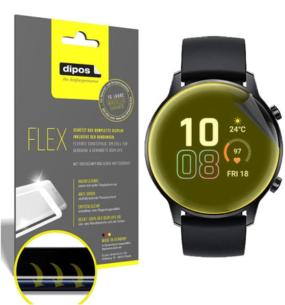3x 3D Full Cover Schutzfolie für Honor Magic Watch (1)