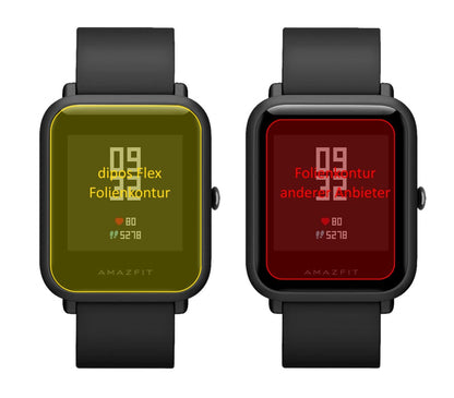 2x 3D Full Cover Schutzfolie für Huami Amazfit Bip (2)
