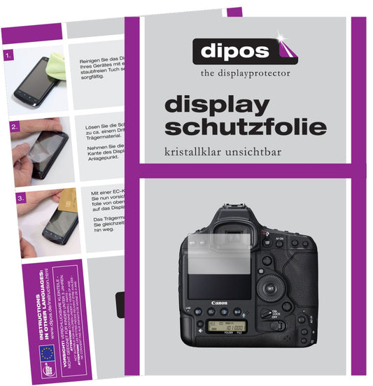 2x Schutzfolie klar für Canon EOS-1D X Mark III Di (1)