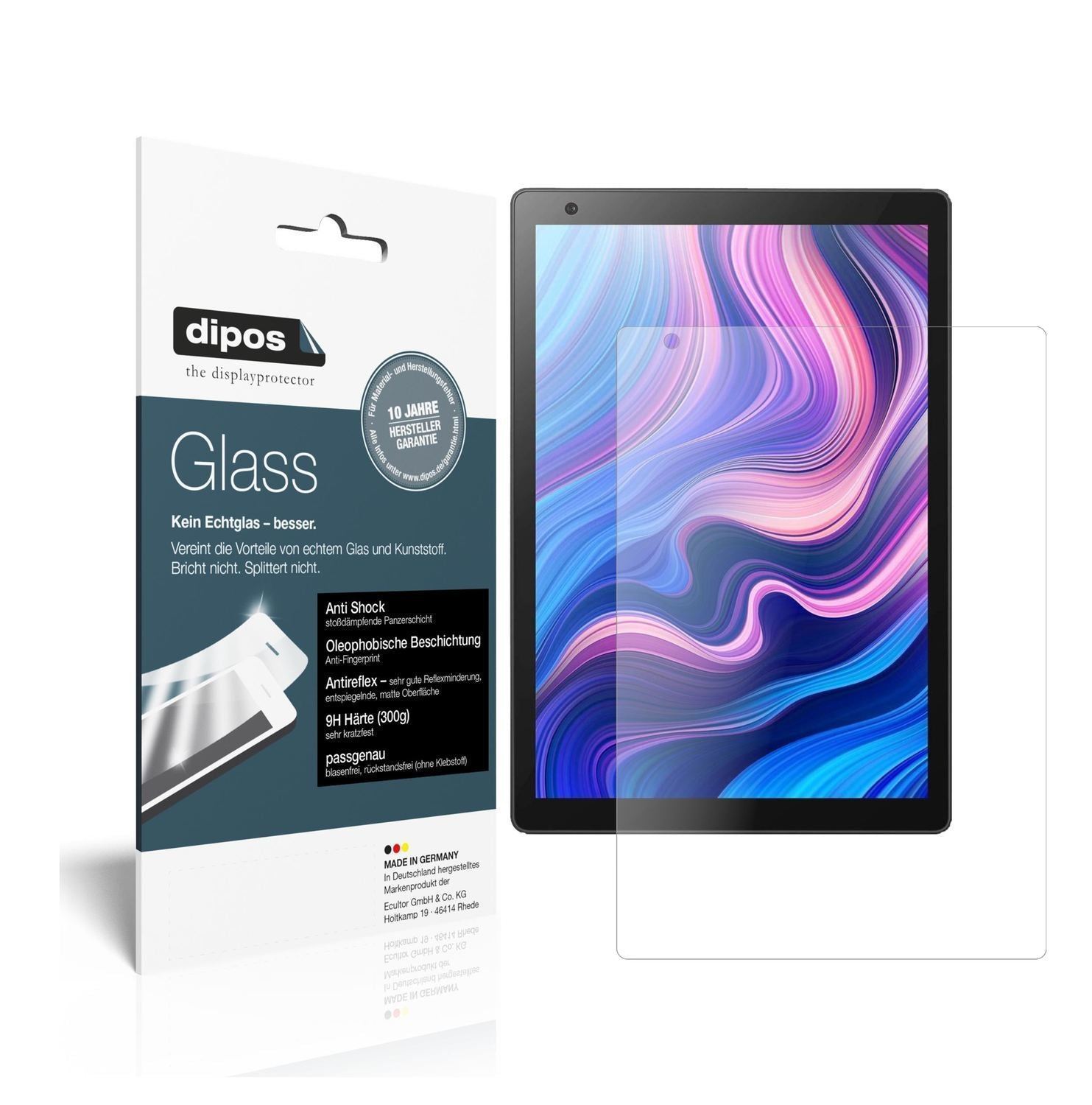 1x 9H Schutzfolie matt für Vankyo MatrixPad Z10 10 (1)