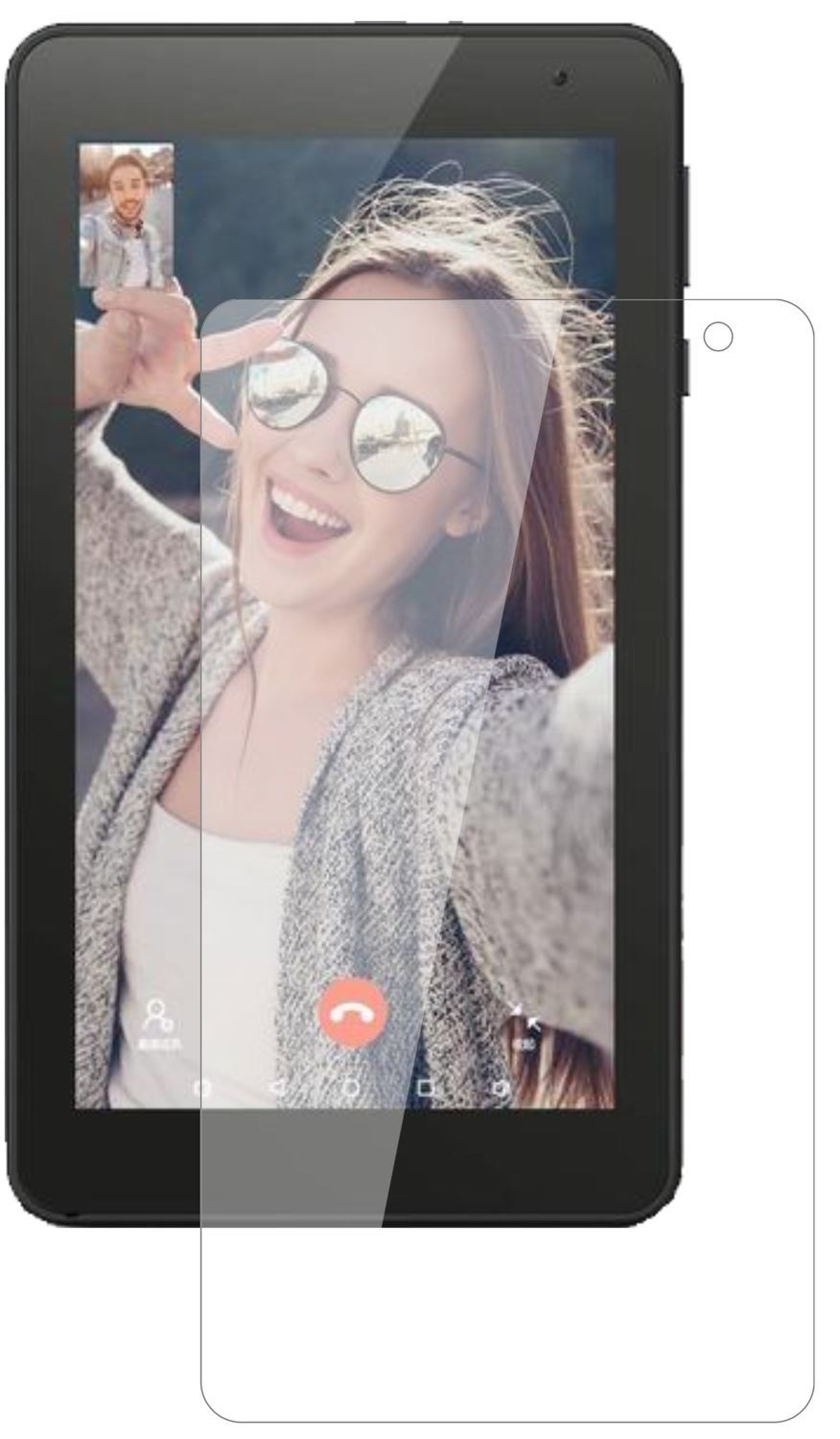 2x 9H Schutzfolie für Vankyo MatrixPad Z1 7 Zoll P (2)
