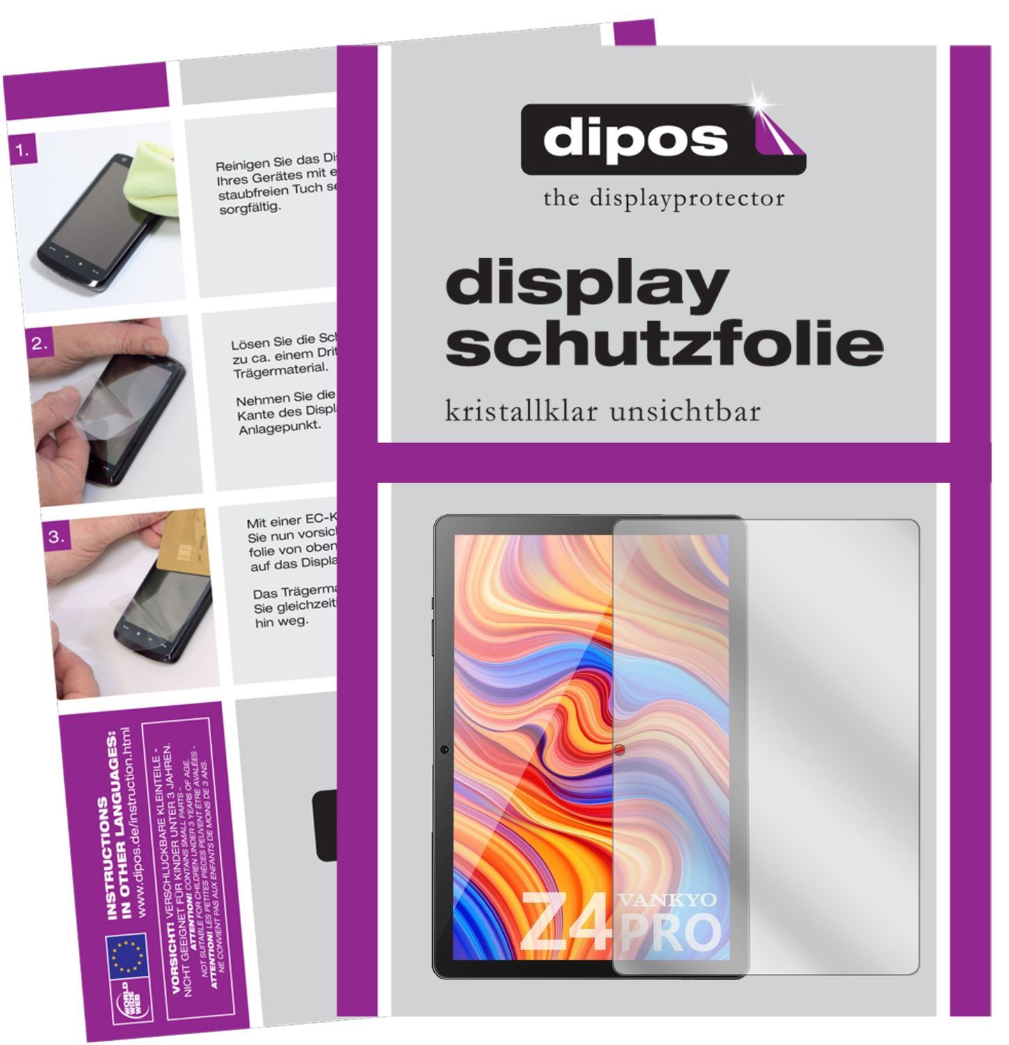 2x Schutzfolie klar für Vankyo MatrixPad Z4 Pro 10 (1)