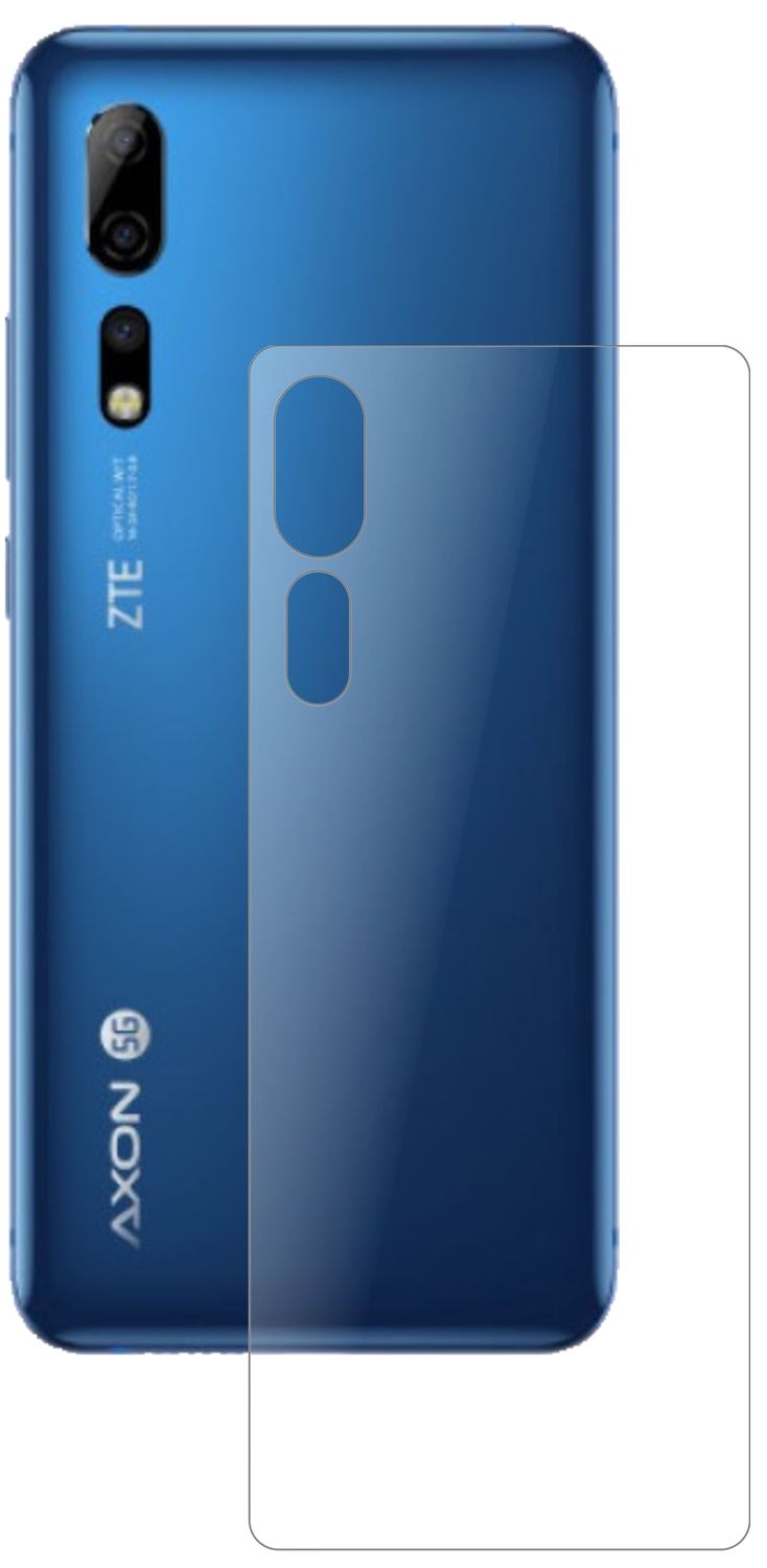 1x 9H Schutzfolie matt für ZTE Axon 10s Pro 5G Rüc (2)