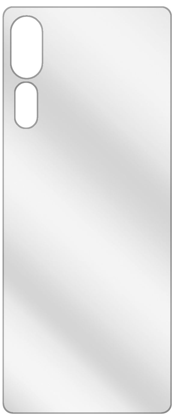 2x Schutzfolie klar für ZTE Axon 10s Pro Rückseite (3)