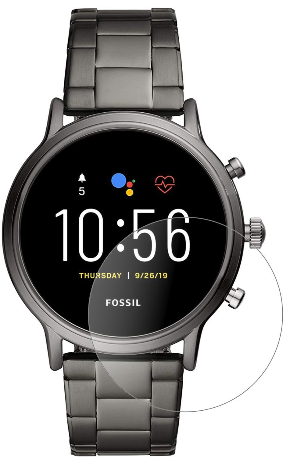 1x 9H Schutzfolie matt für Fossil Gen 5 Smartwatch (2)