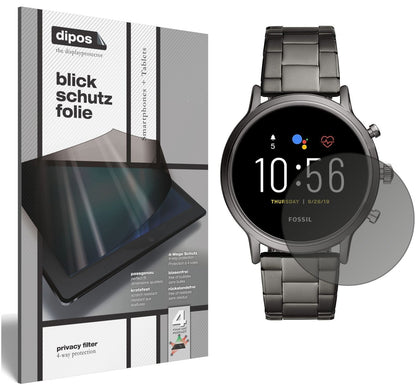Blickschutzfolie für Fossil Gen 5 Smartwatch matt  (1)