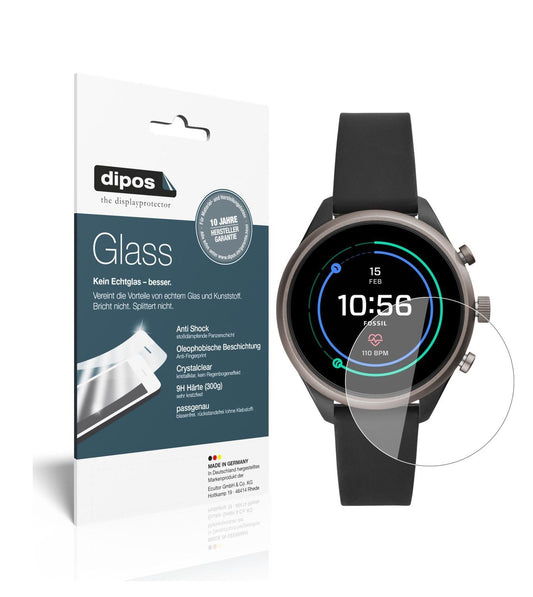 2x 9H Schutzfolie für Fossil Sport Smartwatch Panz (1)