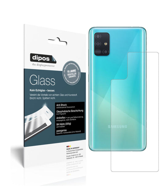 1x 9H Schutzfolie matt für Samsung Galaxy A51 Rück (1)