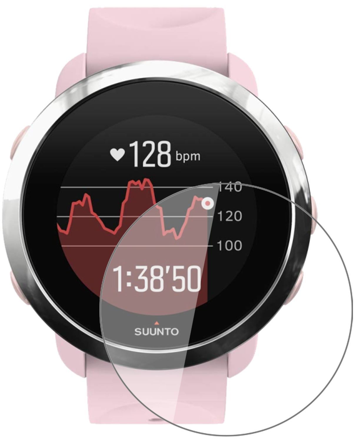 1x 9H Schutzfolie für Suunto 3 Fitness Panzerfolie (2)