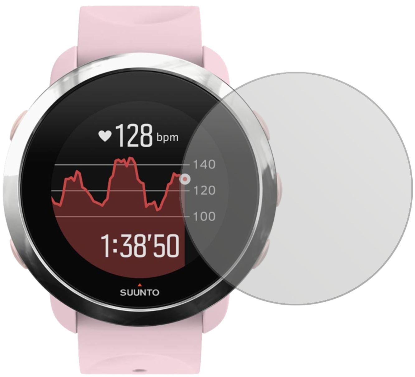 1x Schutzfolie matt für Suunto 3 Fitness Display-S (2)