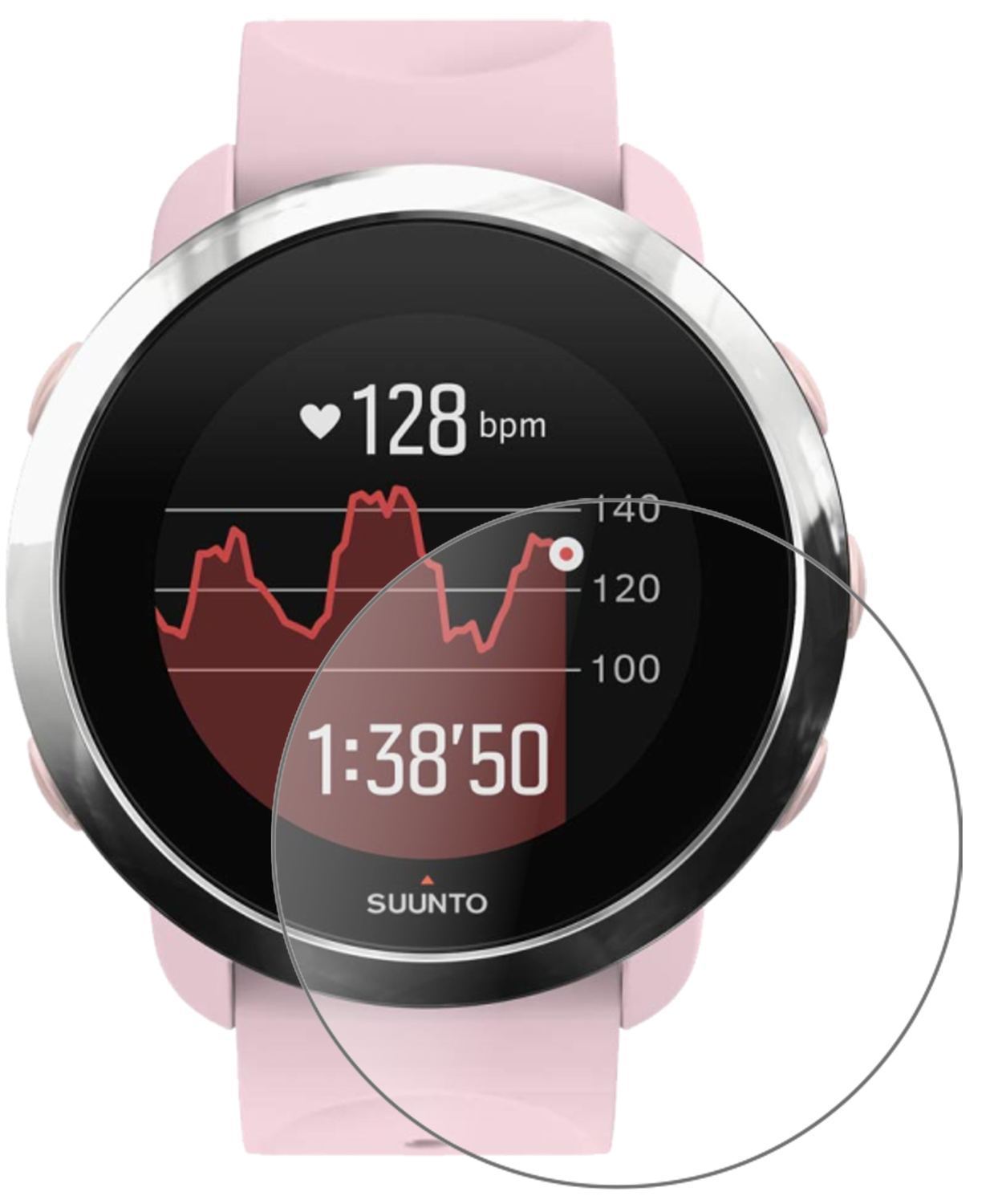 2x 9H Schutzfolie matt für Suunto 3 Fitness Panzer (2)