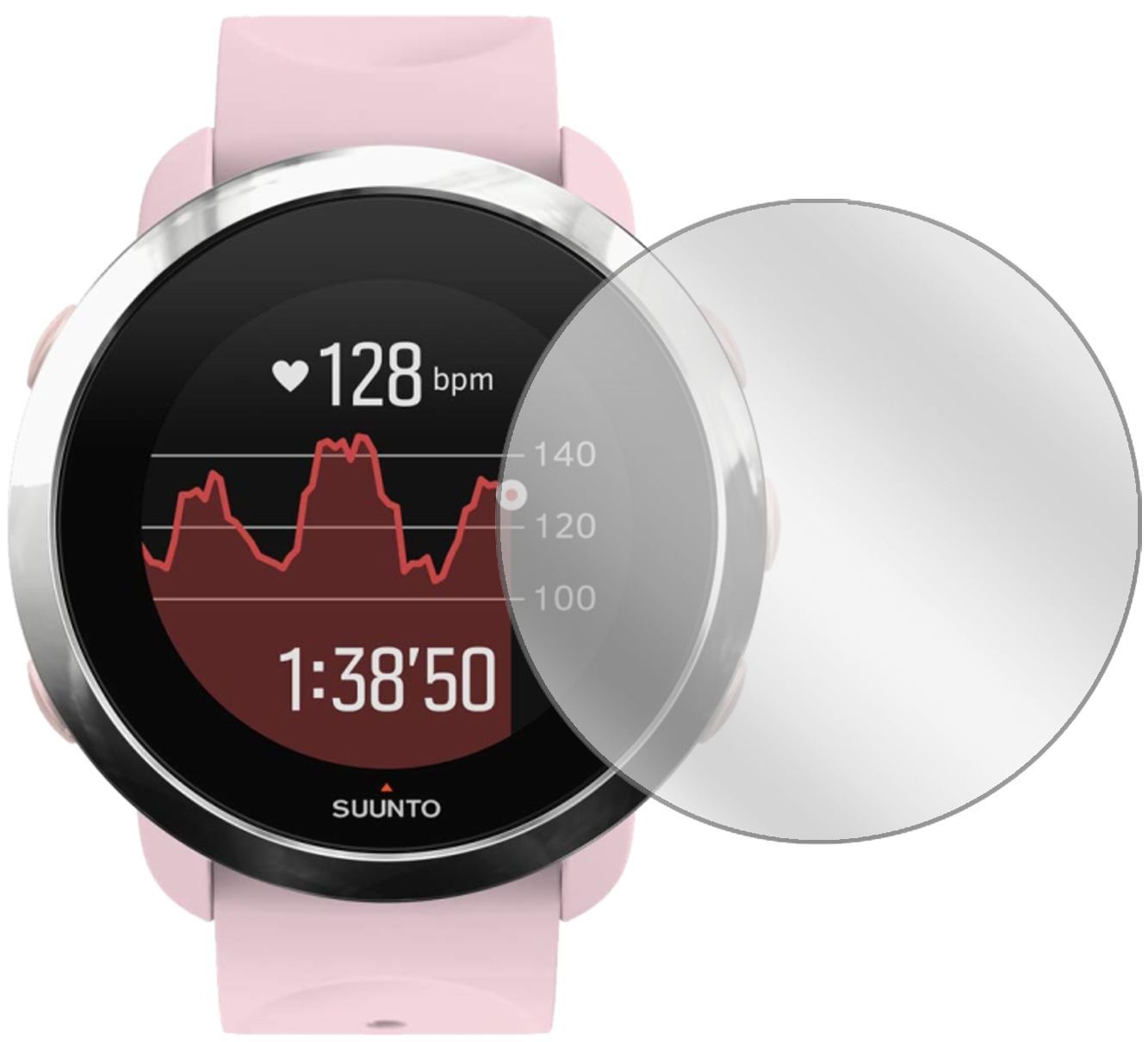 6x Schutzfolie klar für Suunto 3 Fitness Display-S (2)