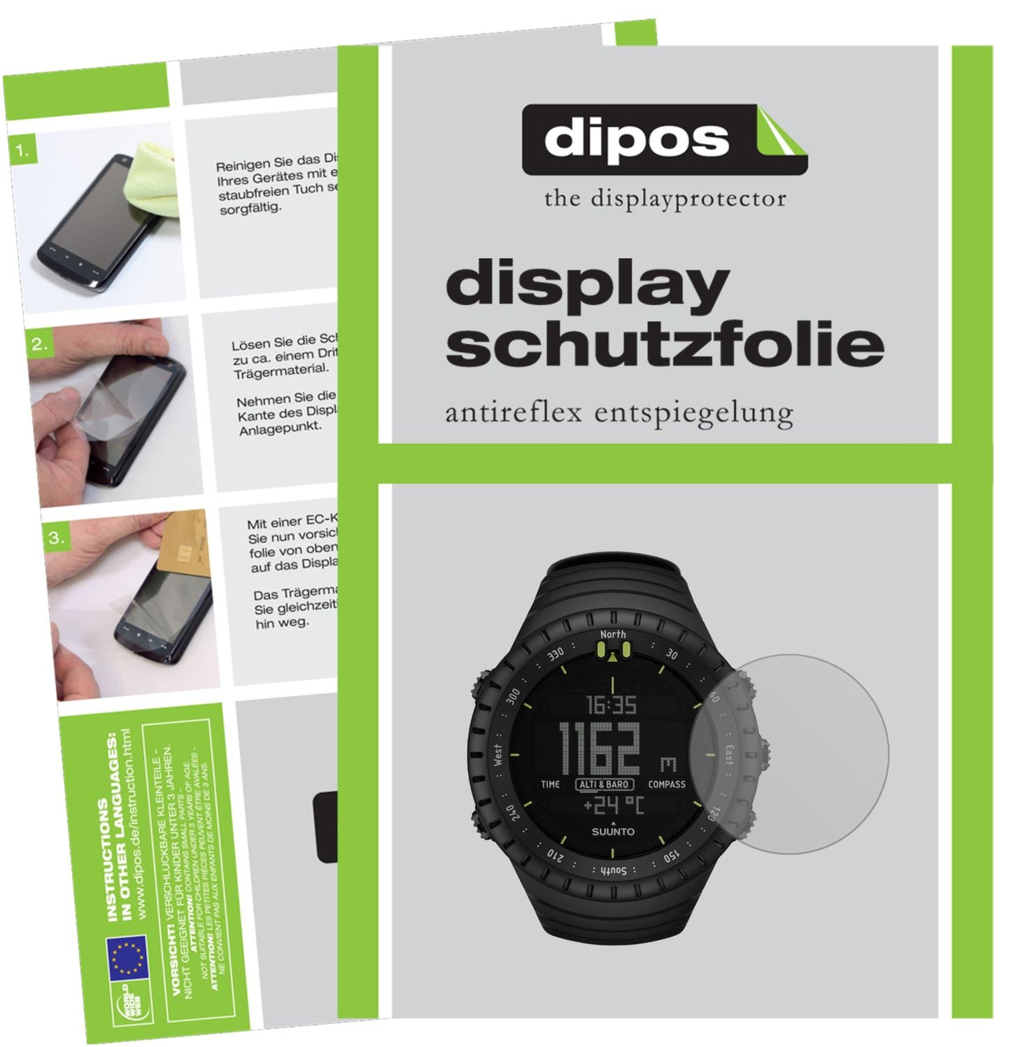 6x Schutzfolie matt für Suunto Core Display-Schutz (1)