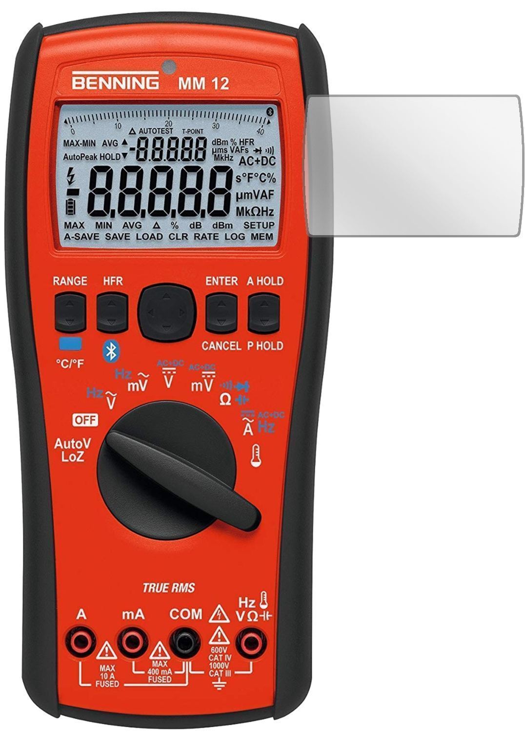 5x Schutzfolie klar für Benning MM 12 Messgerät Di (2)