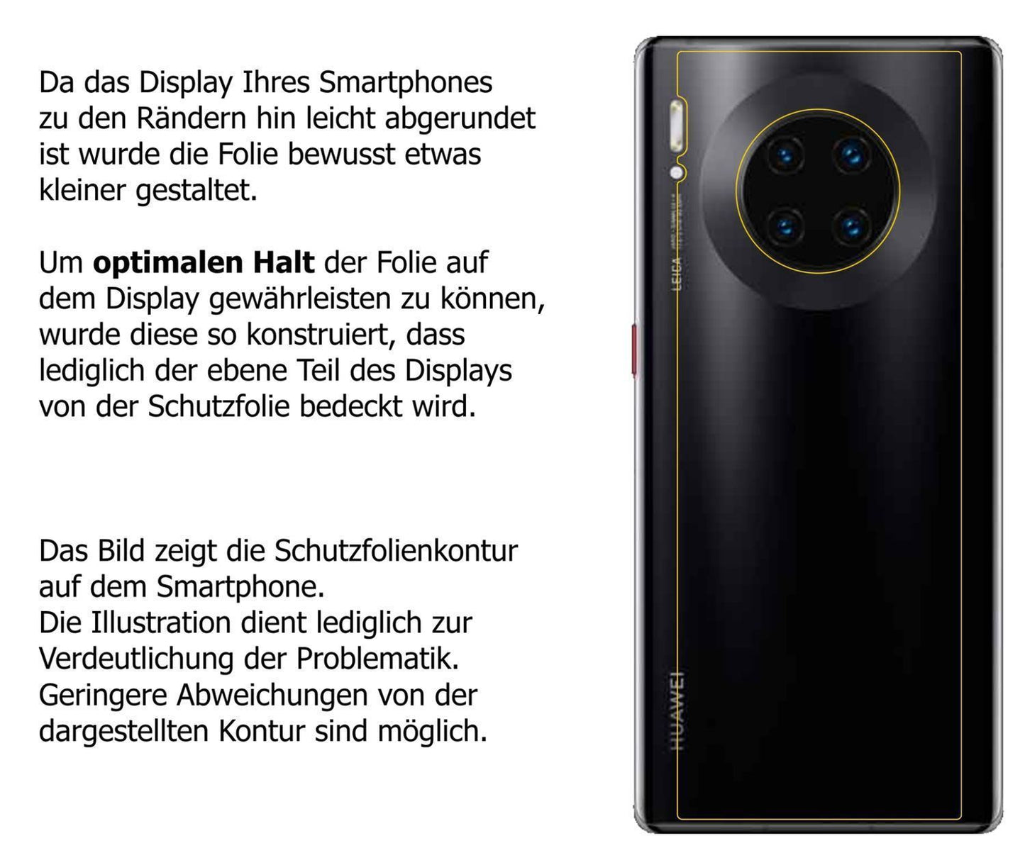 1x 9H Schutzfolie matt für Huawei Mate 30 Pro Rück (3)