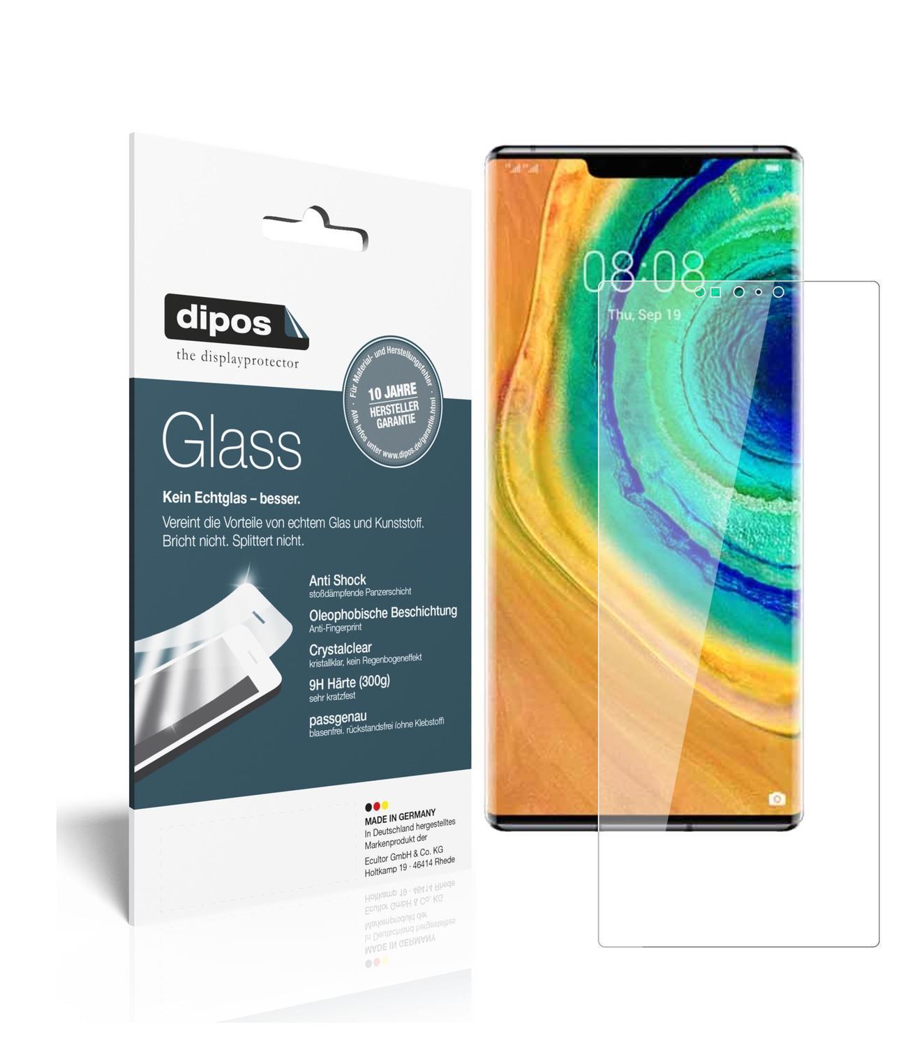 2x 9H Schutzfolie für Huawei Mate 30 Pro Panzerfol (1)