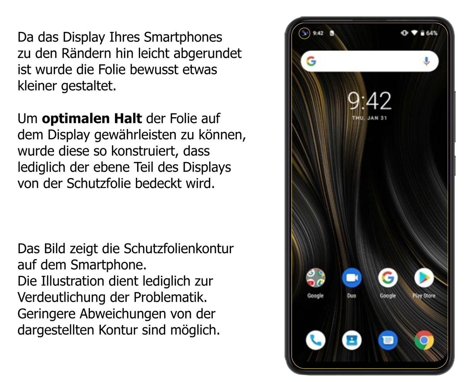 2x 9H Schutzfolie für Umidigi Power 3 Panzerfolie (3)