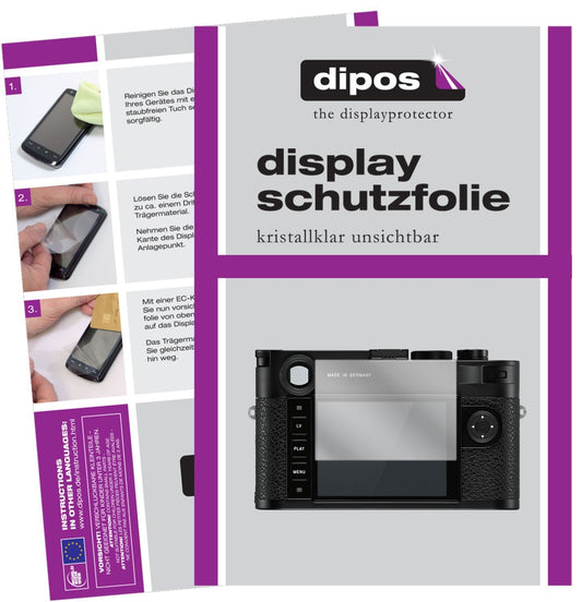 5x Schutzfolie klar für Leica M10-P Display-Schutz (1)