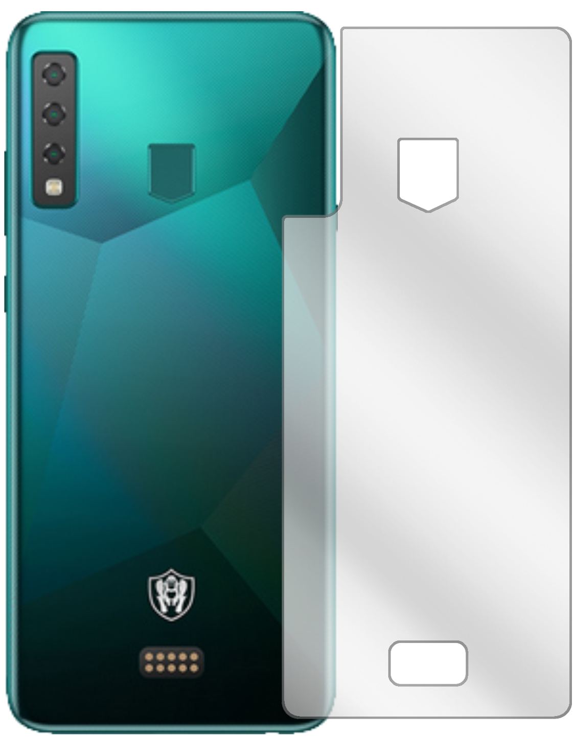 5x Schutzfolie klar für HiSense King Kong 6 Rückse (2)