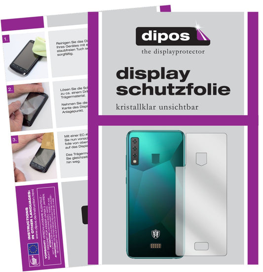6x Schutzfolie klar für HiSense King Kong 6 Rückse (1)