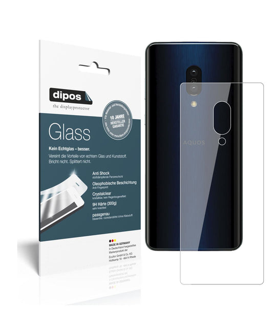 1x 9H Schutzfolie für Sharp Aquos Zero 2 Rückseite (1)
