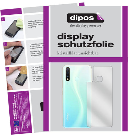 2x Schutzfolie klar für Vivo U20 Rückseite Display (1)