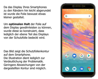 1x 9H Schutzfolie matt für Umidigi A3S Panzerfolie (3)
