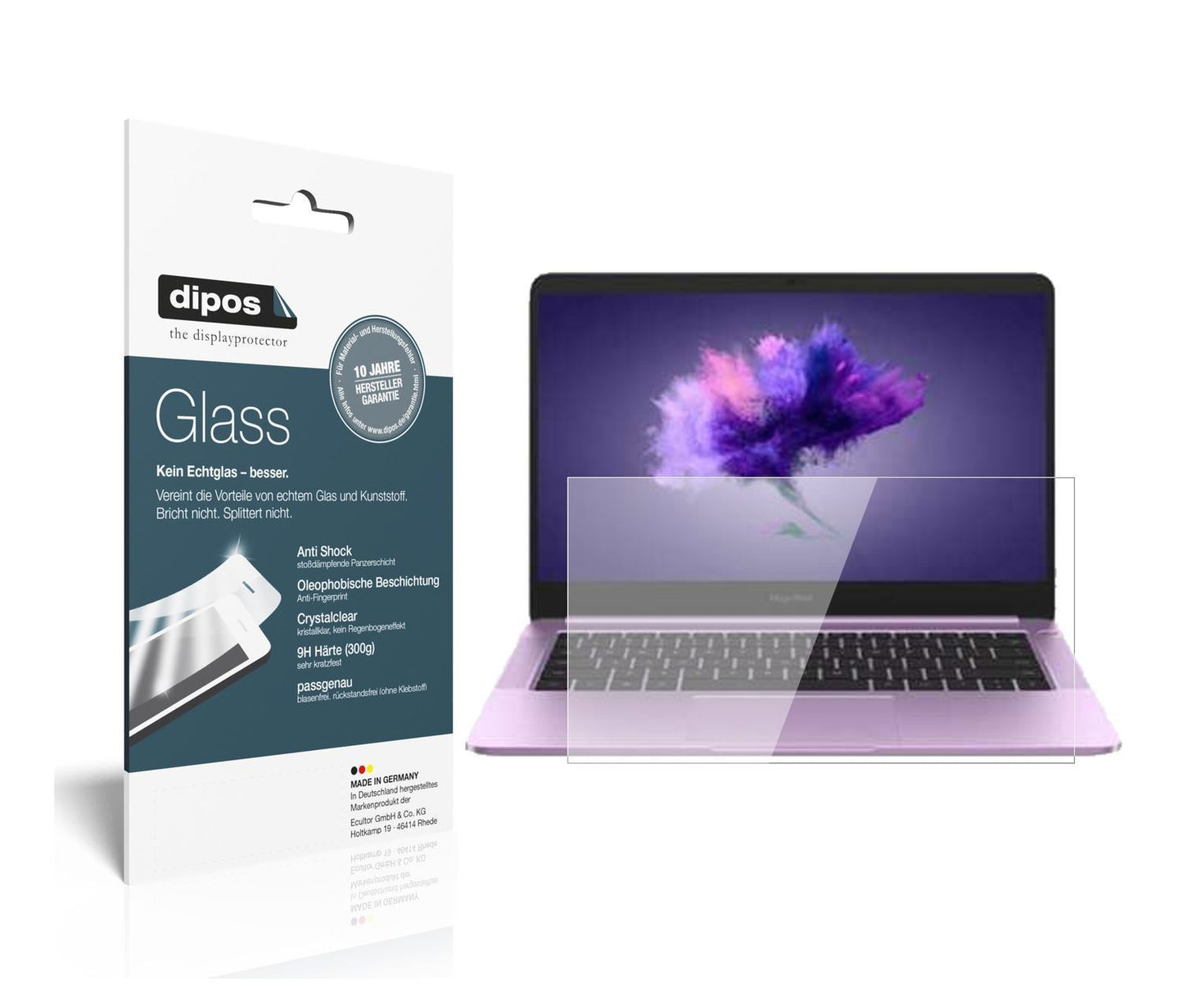 2x 9H Schutzfolie für Honor MagicBook 15.6 Zoll Pa (1)