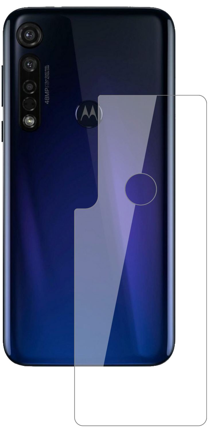 2x 9H Schutzfolie für Motorola Moto G8 Plus Rückse (2)