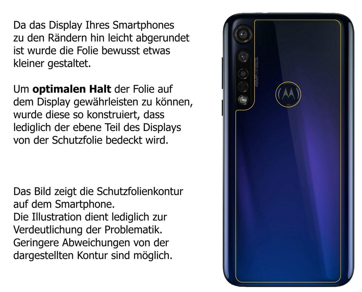 2x 9H Schutzfolie für Motorola Moto G8 Plus Rückse (3)